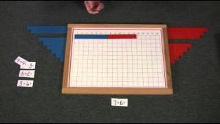 Montessori Math Lesson - Addition Strip Board