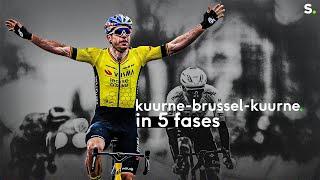 Wout van Aert dynamiteert en domineert in Kuurne-Brussel-Kuurne