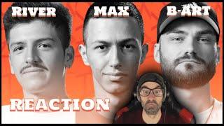 REACTION!!! | RIVER' + B-ART + MAX | GRAND BEATBOX BATTLE 2021: WORLD LEAGUE I Solo Elimination