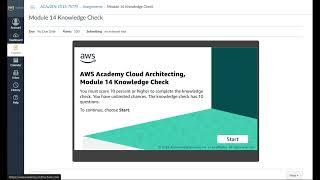 Module 14 Knowledge Check | AWS Academy Cloud Architecting | Planning for Disaster