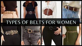 Types of Belts for Women with Names