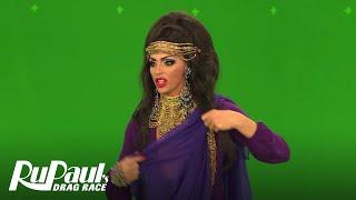 Green Screen Christmas Bloopers w/ Haus of Edwards, The Pit Crew, & More | RuPaul's Drag Race