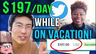 Twitter Marketing Strategy for Business - $200 per day on vacation