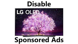 How To Turn Off Sponsored Advertisements On LG Smart TV Home Screen