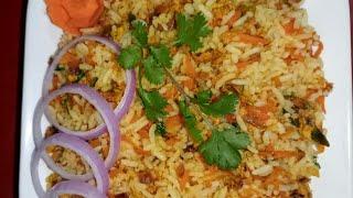 lunch box.tasty & healthy. carrot and egg rice recipe