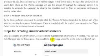 Creating And Duplicating Advertisements With Facebook