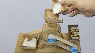 How to Make Mini Flour Mill From Cardboard at Home - DIY Flour Machine Very Easy
