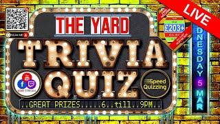 "Silent" Trivia Quiz - The Yard - 05-03-25