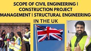 Scope of Civil Engineering |Construction Management | Salary | Sponsorship jobs in the UK  | #uk