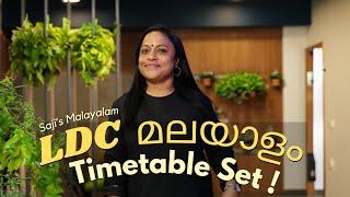 LDC 2024 Malayalam Timetable with Studyplan