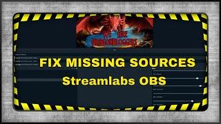 Streamlabs OBS Fixing Missing Source Selector and Layout Editor