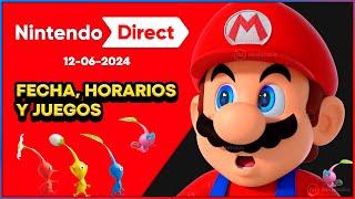  NINTENDO DIRECT ANUNCIADO  Fecha, Horarios y Juegos de Nintendo Switch para 2024