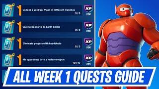 Fortnite Complete Week 1 Quests - How to EASILY Complete Week 1 Challenges in Chapter 6 Season 1