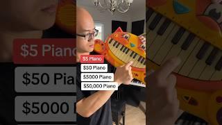 $5 Piano vs $50,000 Piano! #piano #musician