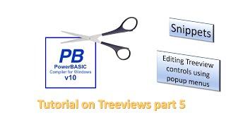 PowerBasic Windows Snippets - Inserting nodes on a TreeView using a popup menu -  Part 5