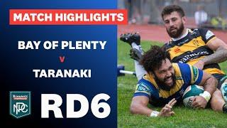 RD 6 HIGHLIGHTS: Bay of Plenty v Taranaki (Bunnings NPC 2024)