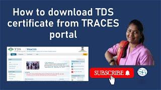 How to download TDS certificate from TRACES portal | ट्रेस पोर्टल से टीडीएस certificate कैसे डाउनलोड