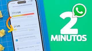 Cómo LIBERAR ESPACIO en WhatsApp