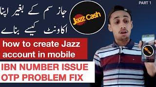 create jazzcash account without jazz sim|JazzCash Account|Jazz IBN NUMBER|Technical Secret