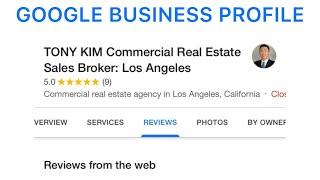 Here’s my updated GOOGLE BUSINESS Profile! TONY KIM Commercial Real Estate Sales Broker: Los Angeles