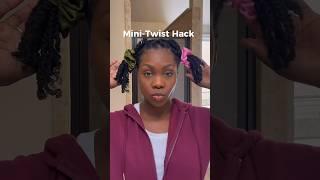 You NEED This Mini-Twist Hack!! #shorts #naturalhairtips #naturalhair #minitwists #protectivestyles