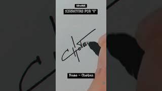 Signature for C | Chetan | SBtellME Calligraphy and Handwriting #shorts #signature #calligraphy