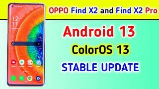 OPPO Find X2 and Find X2 Pro gets Android 13 based ColorOS 13 Stable Update