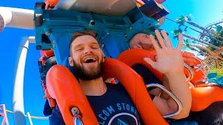 Riding CRAZY Roller Coasters at Knotts Berry Farm!