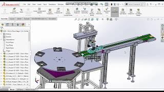 Solidworks Animation Tutorial - How to Animate Pick n Place, Conveyor,& Turn Table (Video 5 of 15)