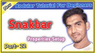 Kodular SNAKBAR Beginner Tutorial Part-22 #KODULAR 2020