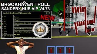 Brookhaven Script Troll Admin SanderX HUB Unlock All Vip Gamepass |Hydrogen,Fluxus,Arceus x Mobile