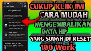 CARA MENGEMBALIKAN DATA HP YANG SUDAH DI RESET || MUDAH BANGET 100% BERHASIL