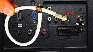 A piece of coaxial cable unlocks all  TV channels || Antenna amplifier 