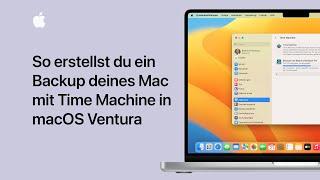 So erstellst du ein Backup deines Mac mit Time Machine in macOS Ventura | Apple Support