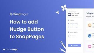 How to add a Nudge Button to SnapPages