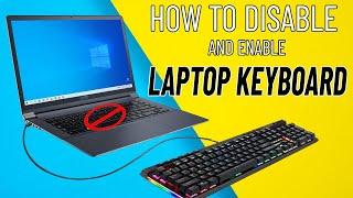 Disable and Enable Laptop keyboard | How To Disable Internal Keyboard Laptop ⌨️  2024