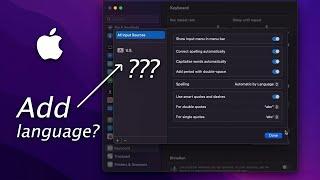 How to add new keyboard language on your Mac