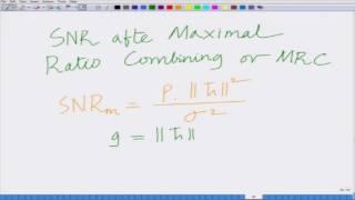 Lecture 17: Deep Fade in Multi Antenna Systems