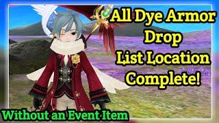 All Dye Armor Drop List Toram - without An Event Item