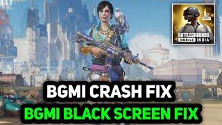 BGMI CRASH FIX | BGMI BLACK SCREEN PROBLEM FIX | BGMI