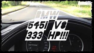  BMW E61  545i  acceleration on LPG  333 HP  0-130km/h
