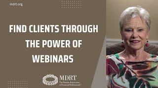 Finding clients: The long-term strategies of seminars and webinars