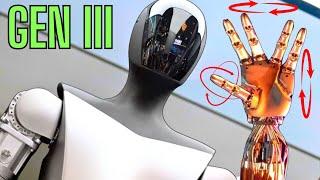 Tesla Optimus "GEN 3" Humanoid Hands Expose NEW 22 Axes AI Tech (MELTANT α + β ROBOT)