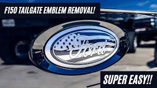 F150 tailgate emblem removal 2015-2021! SUPER easy