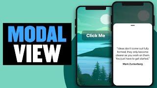 SwiftUI Modal Transition - How to Present a Custom Modal Popup (SwiftUI Tutorial)