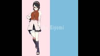 sakura sarada naruto boruto boy vs girl version #shorts