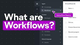 Building Workflows | Voiceflow Basics