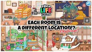 Toca Life World | Each room is a different Location challenge!? | Toca Boca