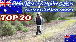 Australia's most demanding jobs in 2023 | Top 20 |ඕස්ට්‍රේලියාවේ වැඩිම ඉල්ලුම තියෙන රැකියා