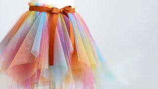How to sew a tulle skirt (very easy tutorial !)